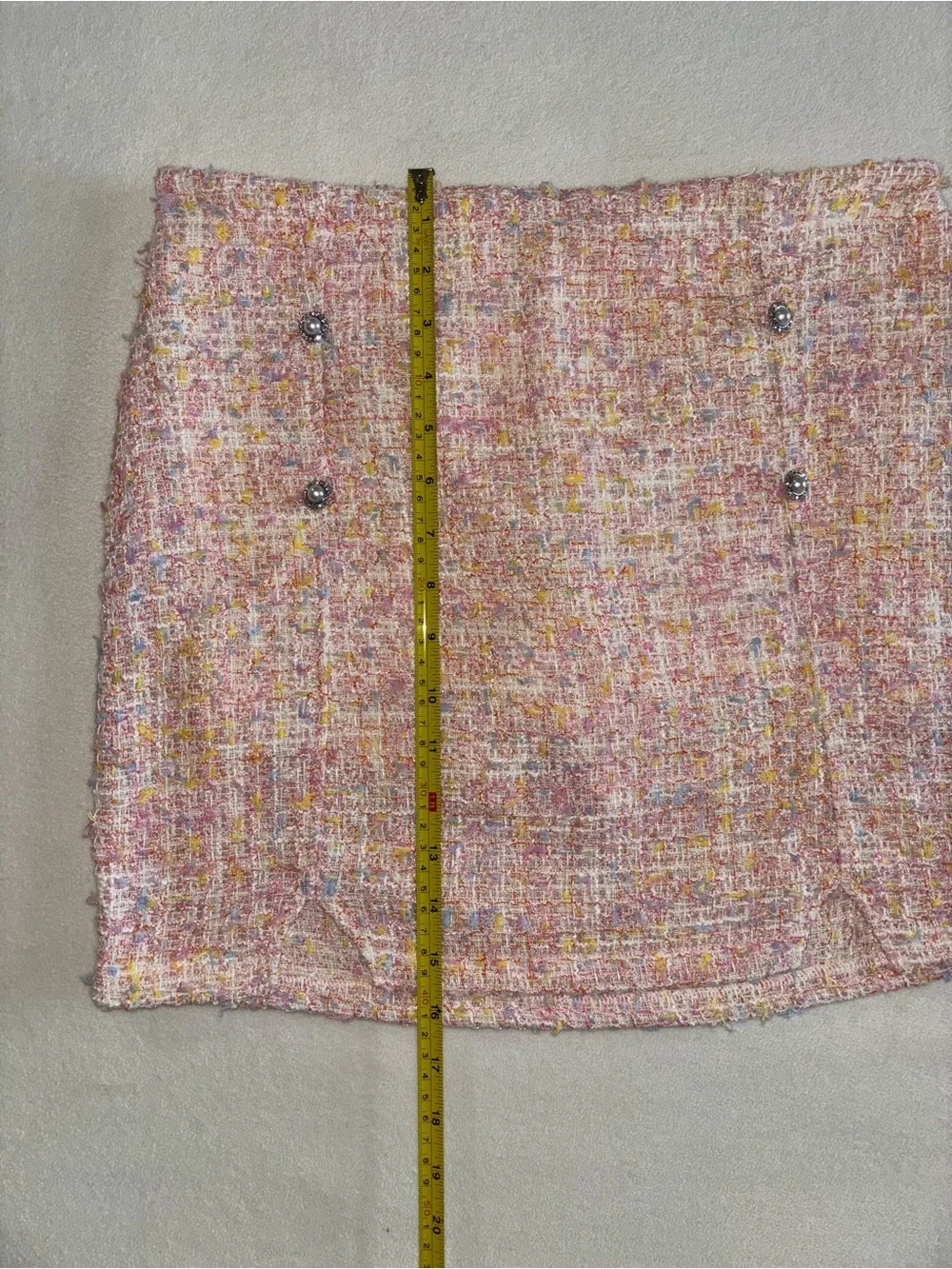 BCBG Girls Pastel Tweed Skort Teen Tween Soft Girl Preppy Coquette XL